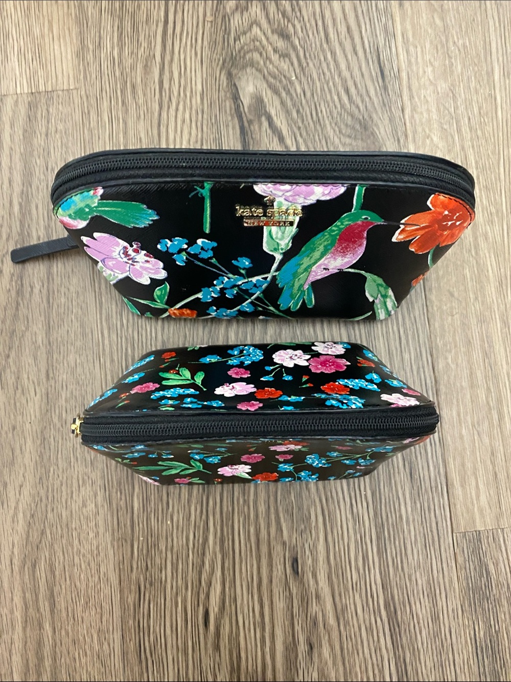 kate spade Floral Hummingbird Cosmetic Bag Duo Tropical Chic - Picture 11 of 16